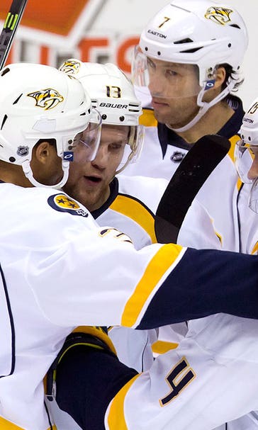 Preds score twice in third as Spaling's goal downs Canucks